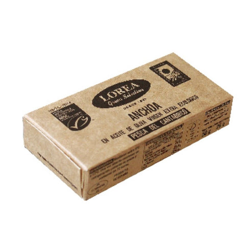 Anchoas del Cantábrico en aceite de oliva ecológico 50g